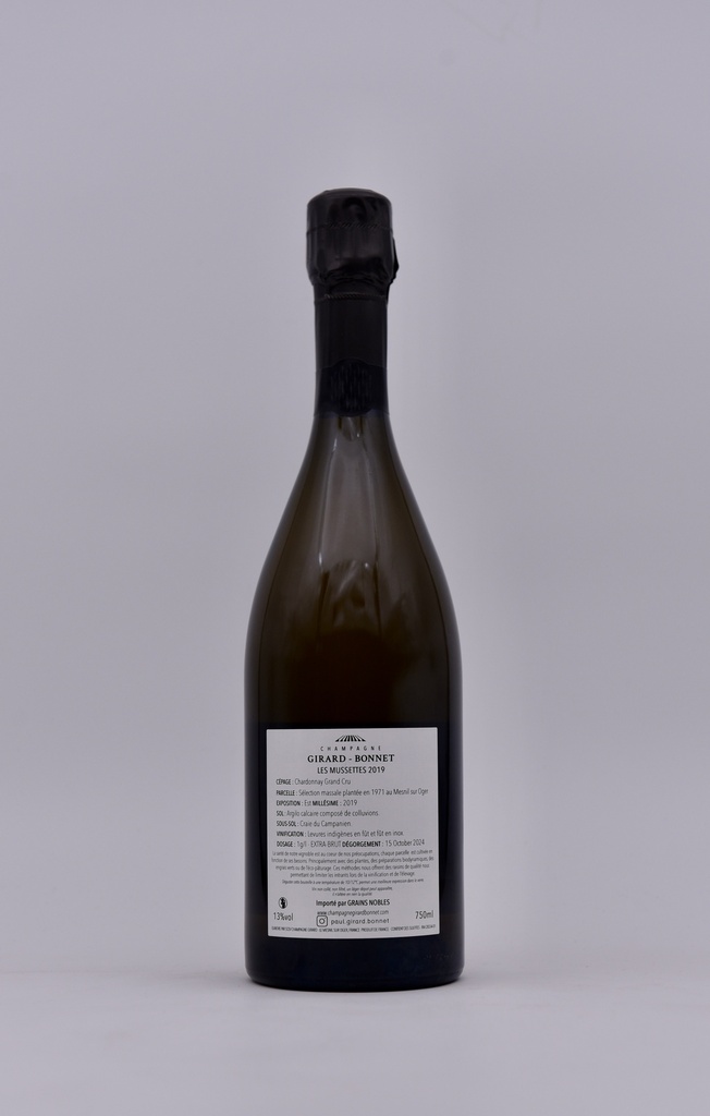 Girard-Bonnet, Les Mussettes, 2019, 75 cl