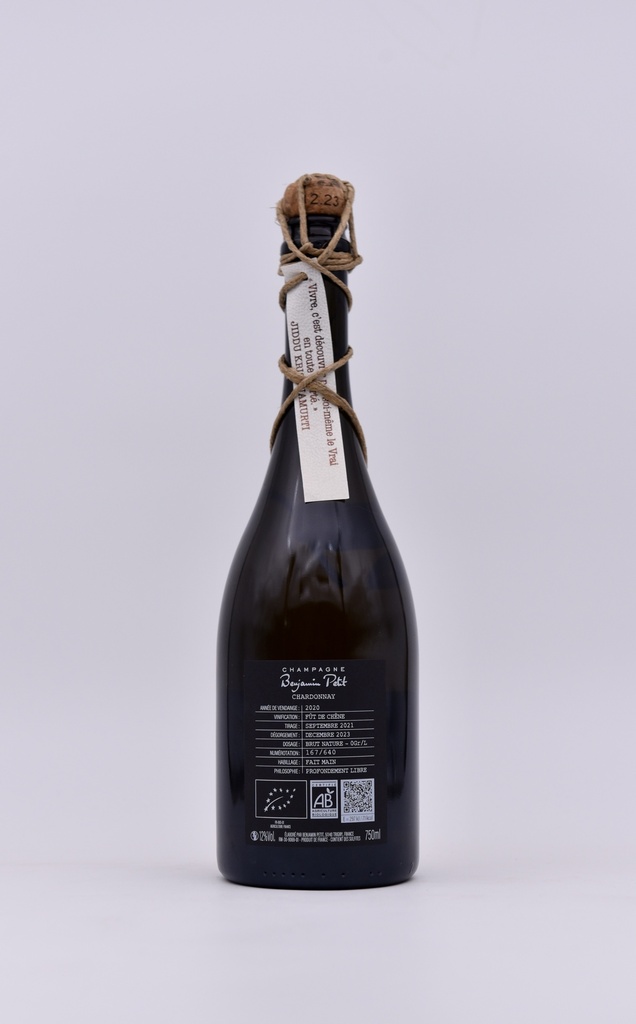 Benjamin Petit, Chardonnay (base 2020), 75 cl