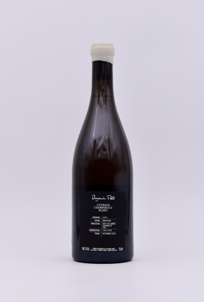 Benjamin Petit, Coteaux Champenois Blanc, 75 cl