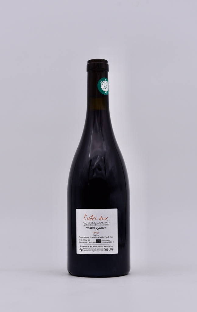 Vouette et Sorbée, Coteaux Champenois L'Entre Deux, rouge, 75 cl