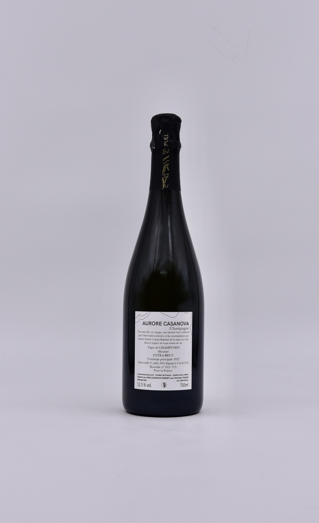 Champagne, Aurore Casanova, Puisieulx Pinot Meunier, Champvoisy, 75 cl
