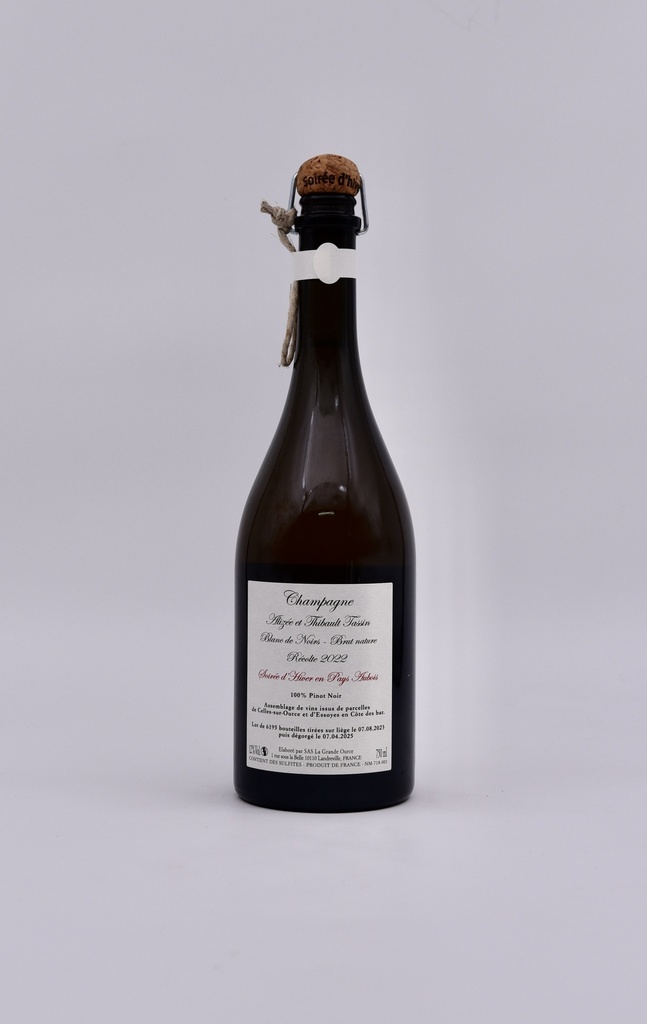 Thibault Tassin, Soirée d'Hiver en Pays Aubois, base 2022, 75 cl