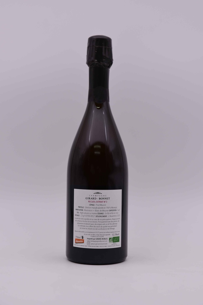 Girard-Bonnet, Recueil Extrait N°3, 75 cl