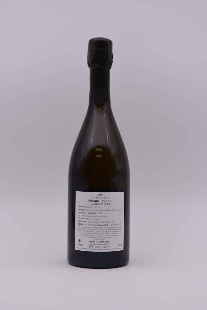 Girard-Bonnet, Les Mussettes, 2020, 75 cl