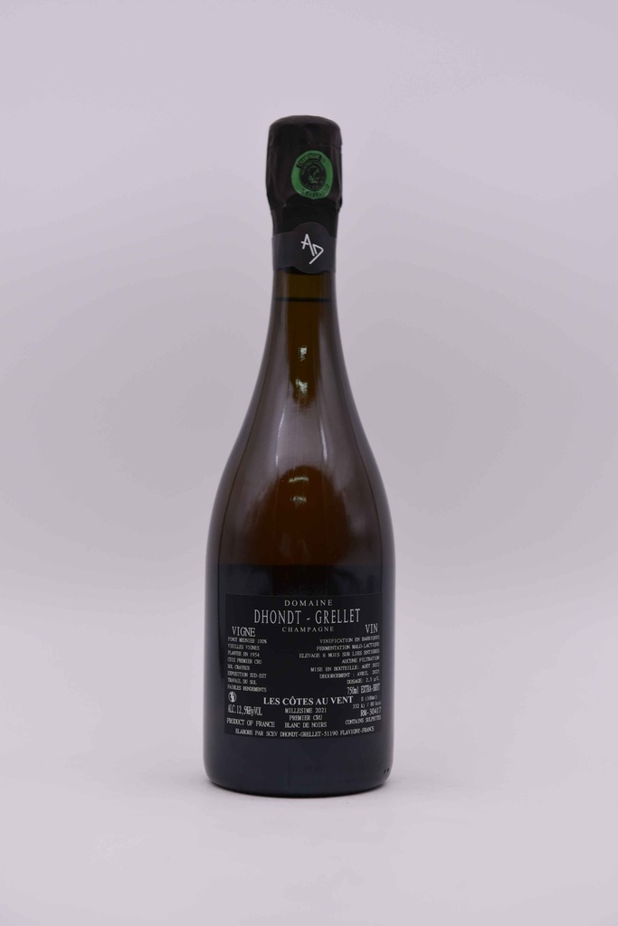 Dhondt-Grellet, Les Côtes au Vent, 2021, 75 cl