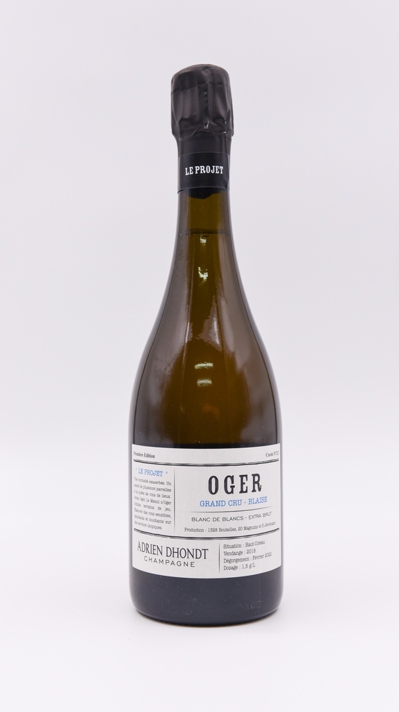 Adrien Dhondt, Oger - Blaise, 2018, 75 cl